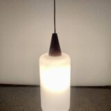 Scandinavian Pendant Lamp in Teak and Opaline, Circa 60´s
