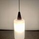 Scandinavian Pendant Lamp in Teak and Opaline, Circa 60´s