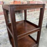 English mahogany side table / serving table with marble top 1900/1920