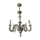 Old chandelier Capodimonte porcelain Italy 6 arms