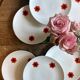 Set of 8 vintage dinner plates, Scherzer Bavaria