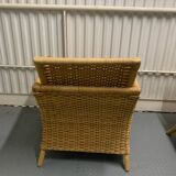 Set of vintage Habitat rattan armchairs