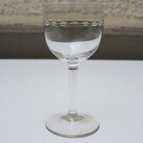 Ancien Verre à Porto - Motif Gravé