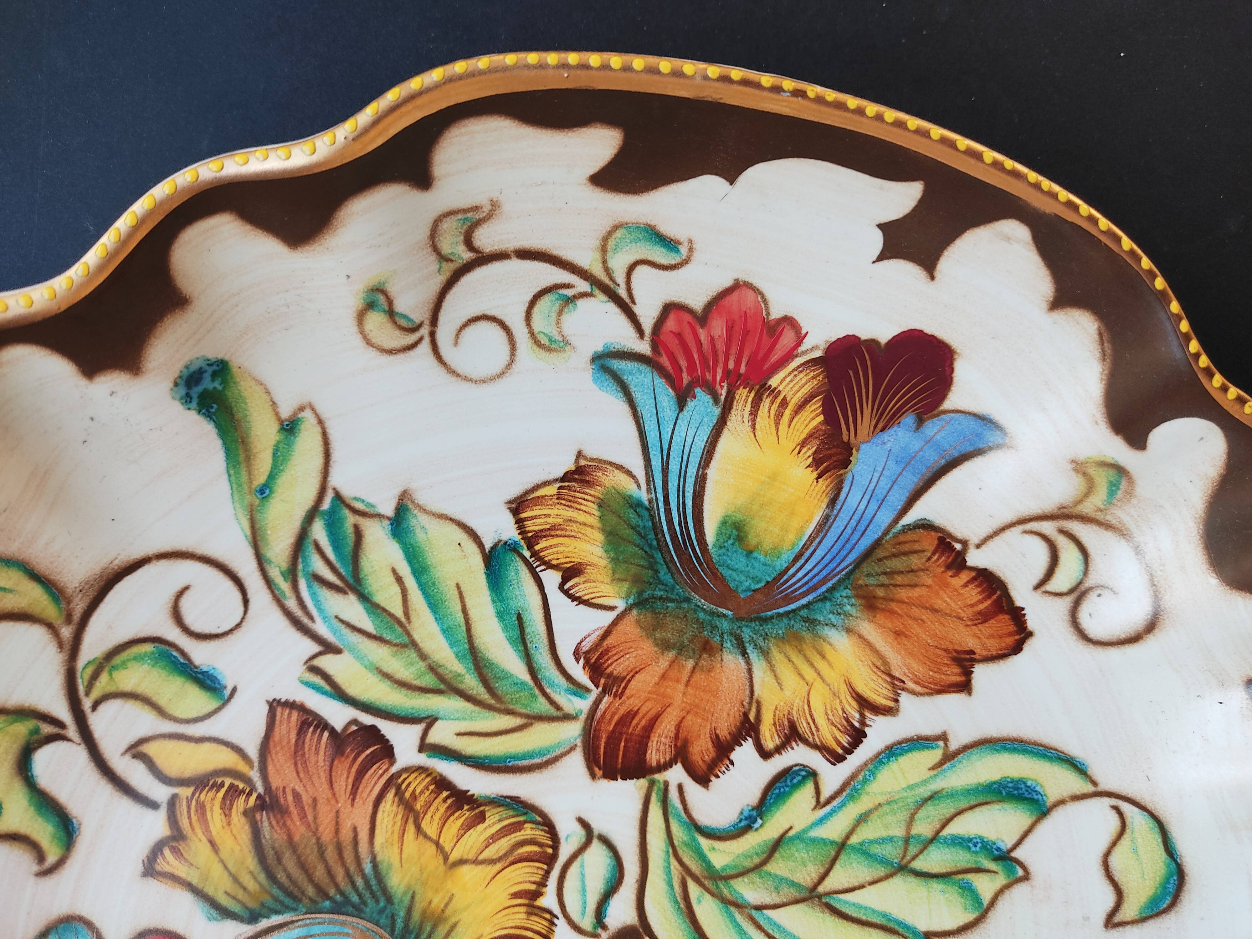 Dish Hubert Bequet décor Fabiola