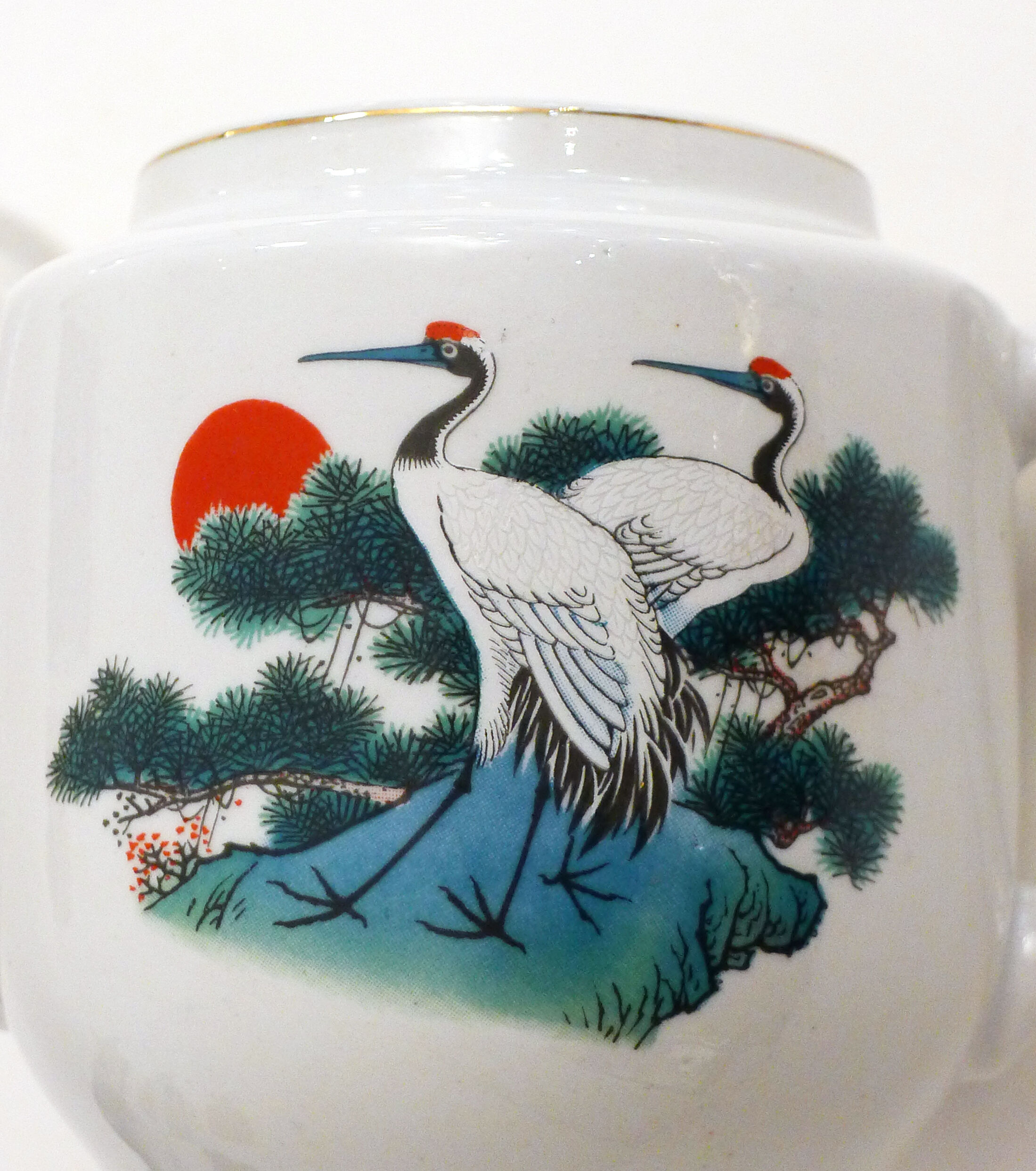 Japanese-style porcelain teapot