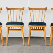 Set of 4 Dining Chairs, by František Jirák, 1960s, Czechoslovakia