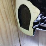 Vintage Vallauris jug in ceramic barbotine with grape decoration – 1950s