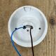 Vintage White Porcelain Wall Light, 1970s