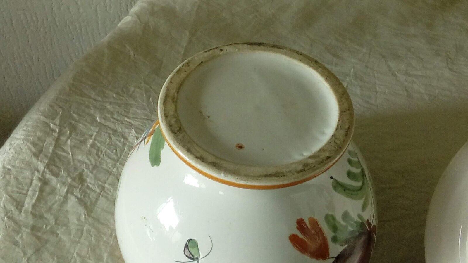 Earthenware tureen floral bird decoration nevers la rochelle?