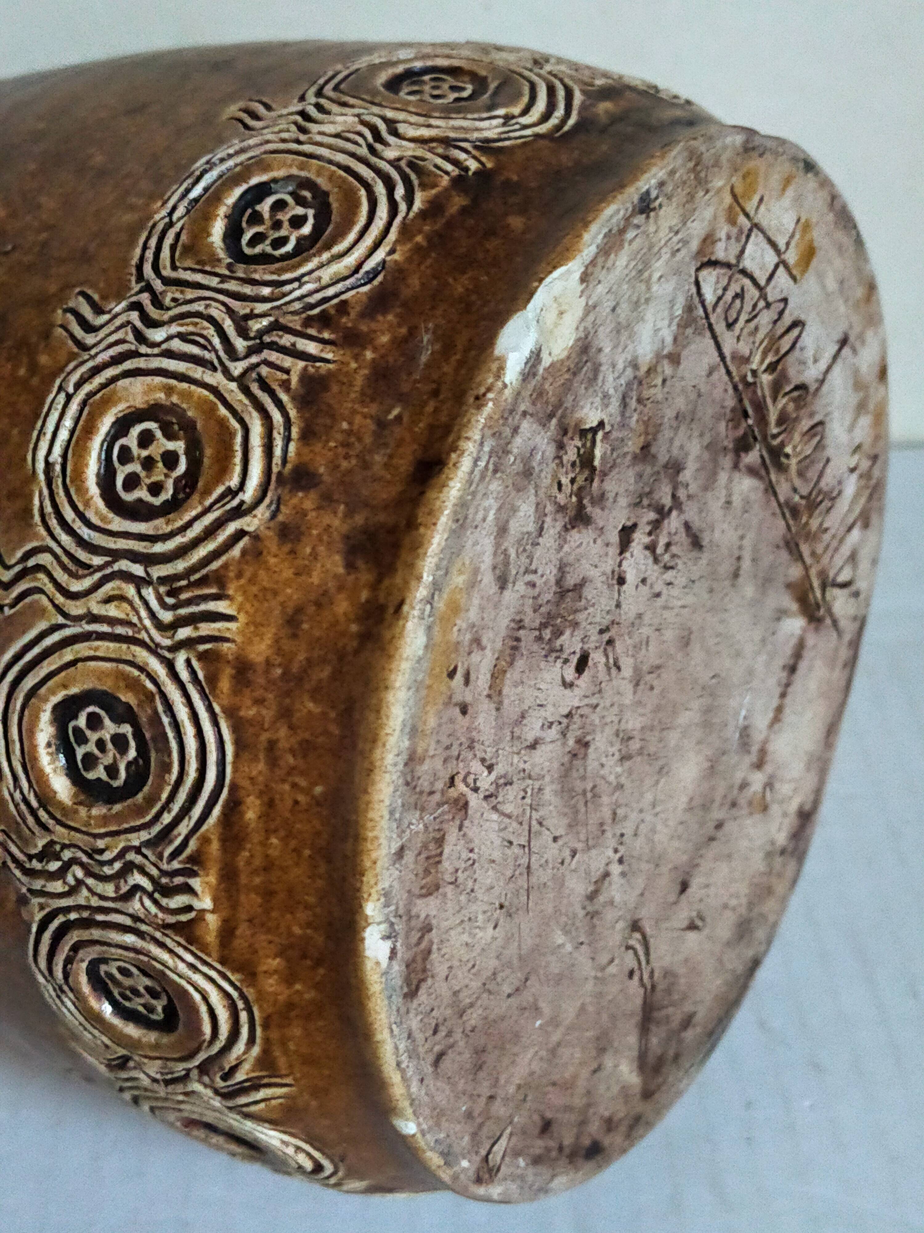 Ceramic potter's pitcher by F.CHEDEVILLE 20th century