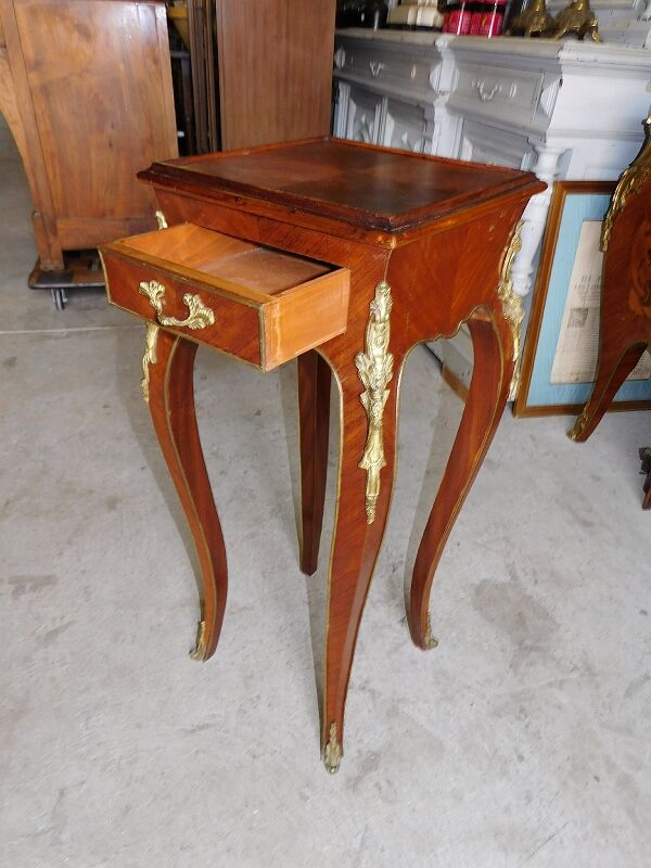 Harness in veneer and bronze