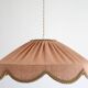 Cosette "classic linen" plain floral pendant light