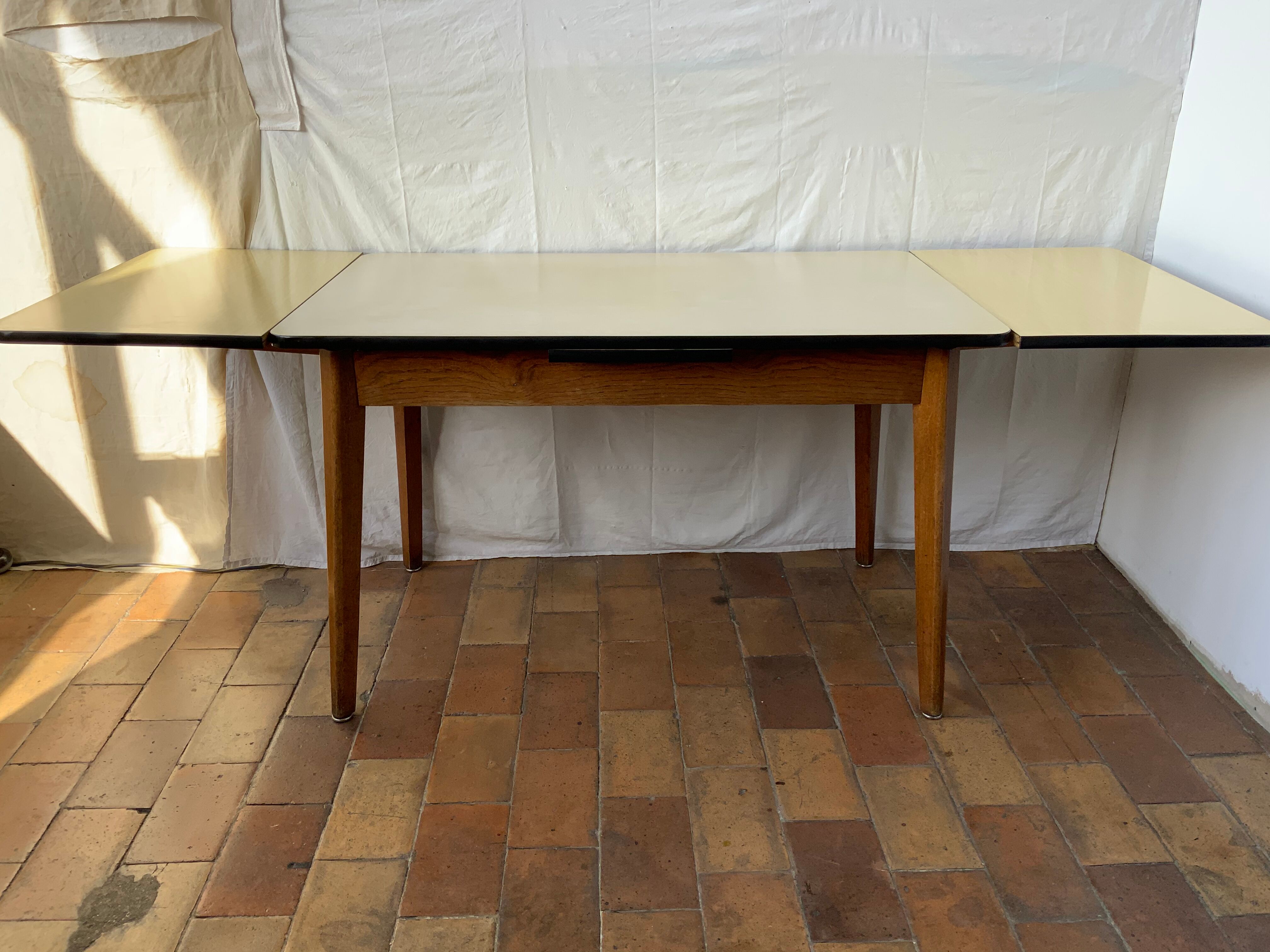 Formica kitchen table and wood