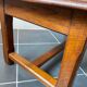 Table basse de ferme rustique avec tiroir 1950