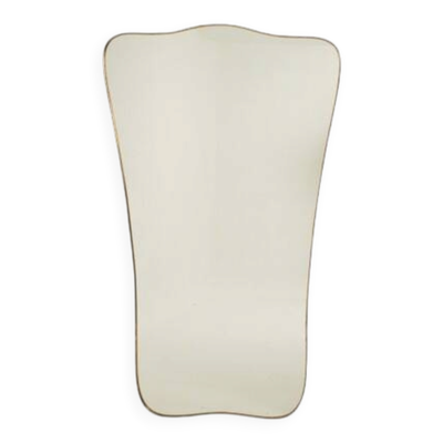 Miroir de forme chapeau de gendarme, dans le style de Gio Ponti.