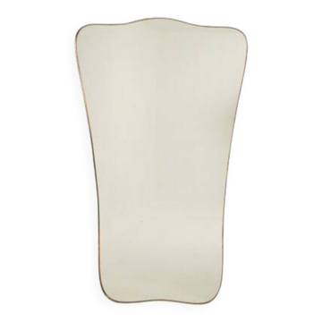 Miroir de forme chapeau de gendarme, dans le style de Gio Ponti.