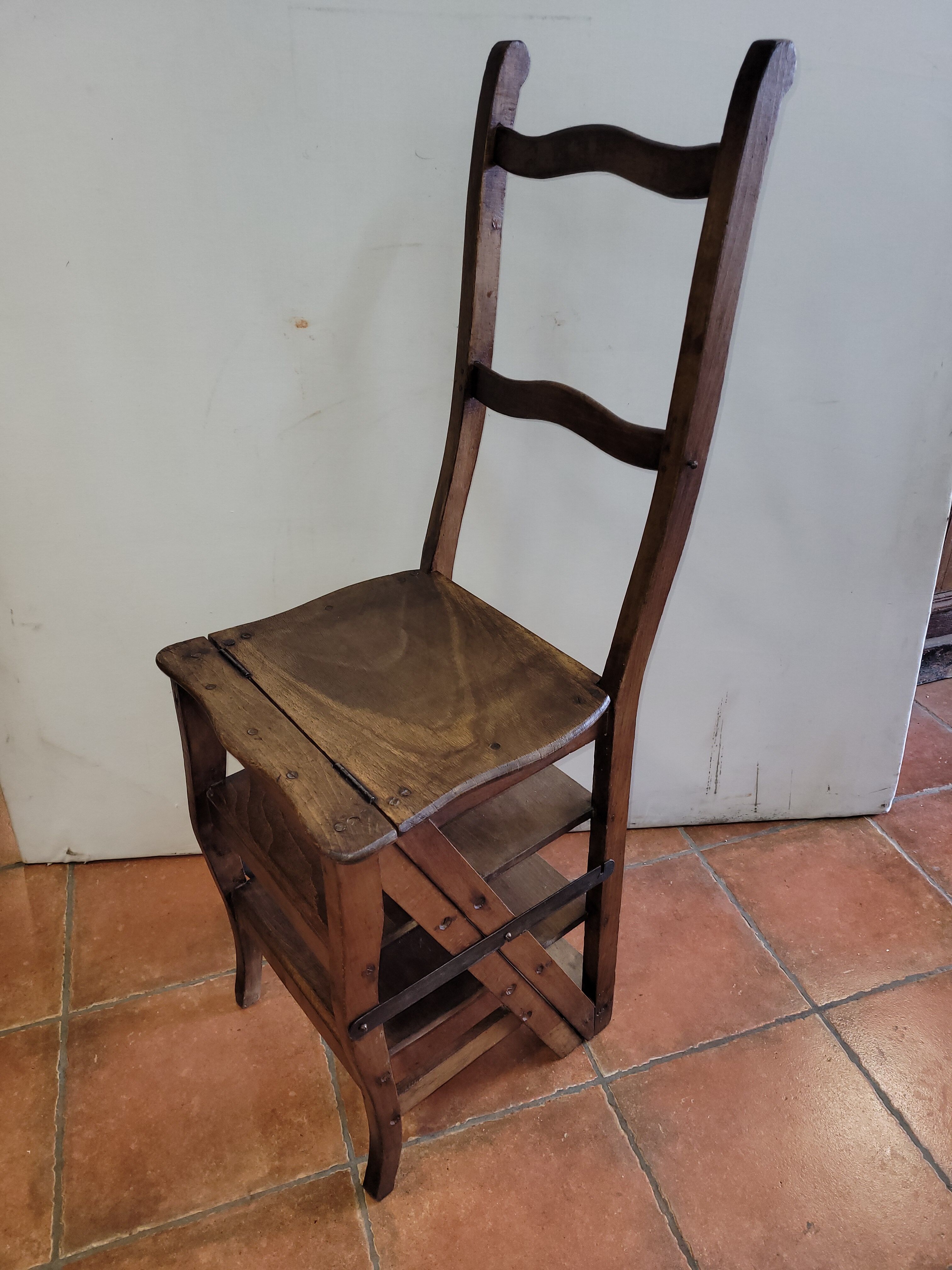 Antique stepladder chair