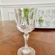 Service de 10 verres à pied en cristal ciselé