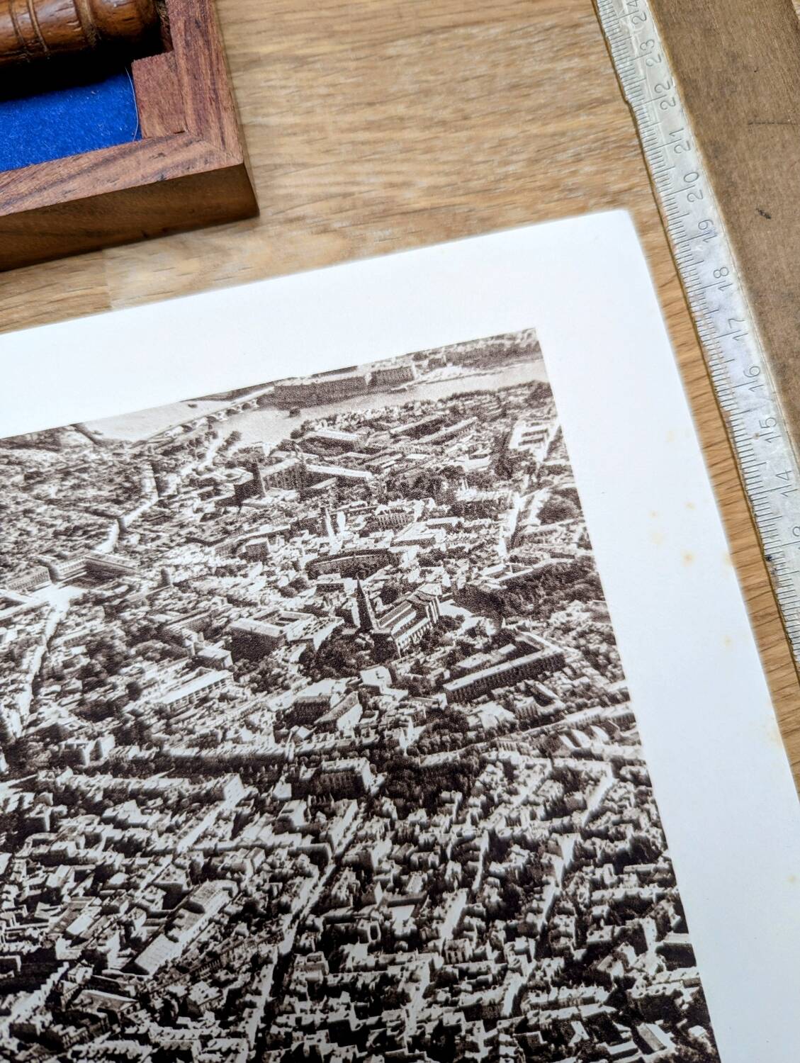 Toulouse, Haute-Garonne, photo print plate from 1942.