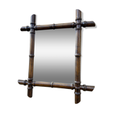 small vintage mirror mirror Faux bamboo French Mirror 1920s