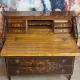 Louis XV style writing desk commode with drop-down front, made of precious wood.