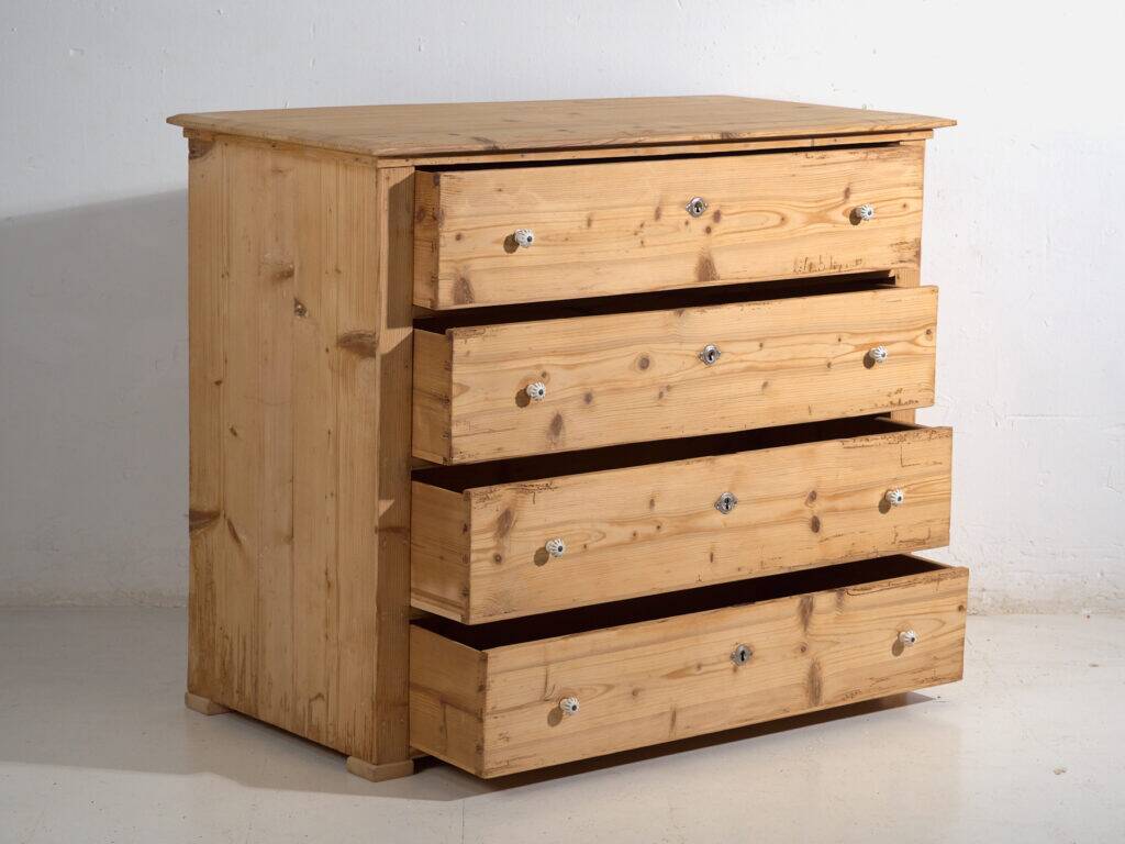 Pine commode stripped – Central Europe, around 1920