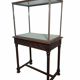 Antique display cabinet in 19th-century Gothic Revival style.