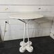 Iron garden table with cast iron legs