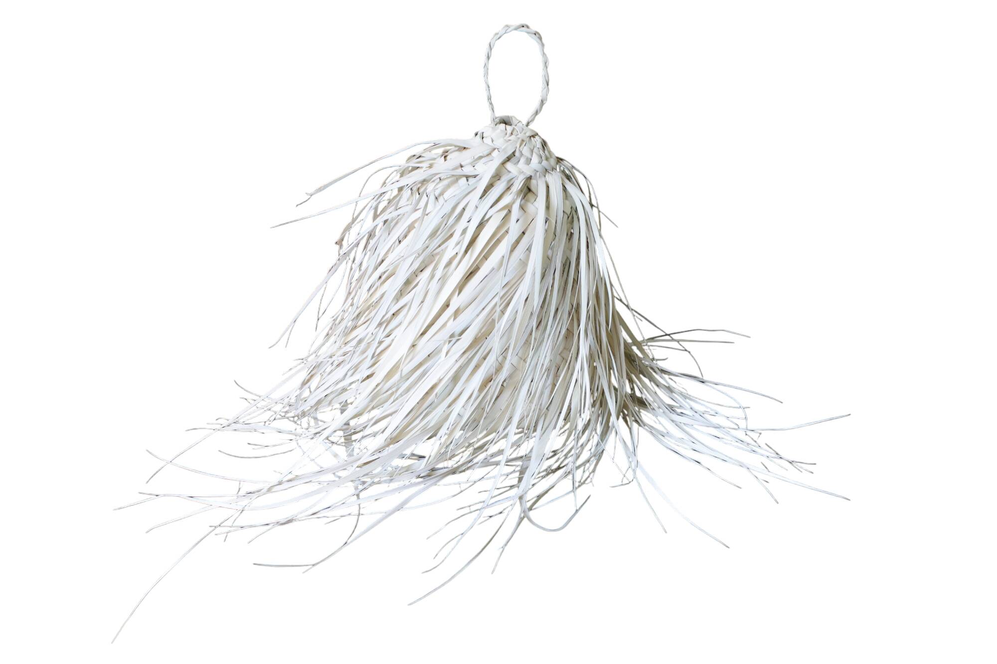 Small Bohemian Straw Pendant Light 30cm - Ball, Wicker Lampshade