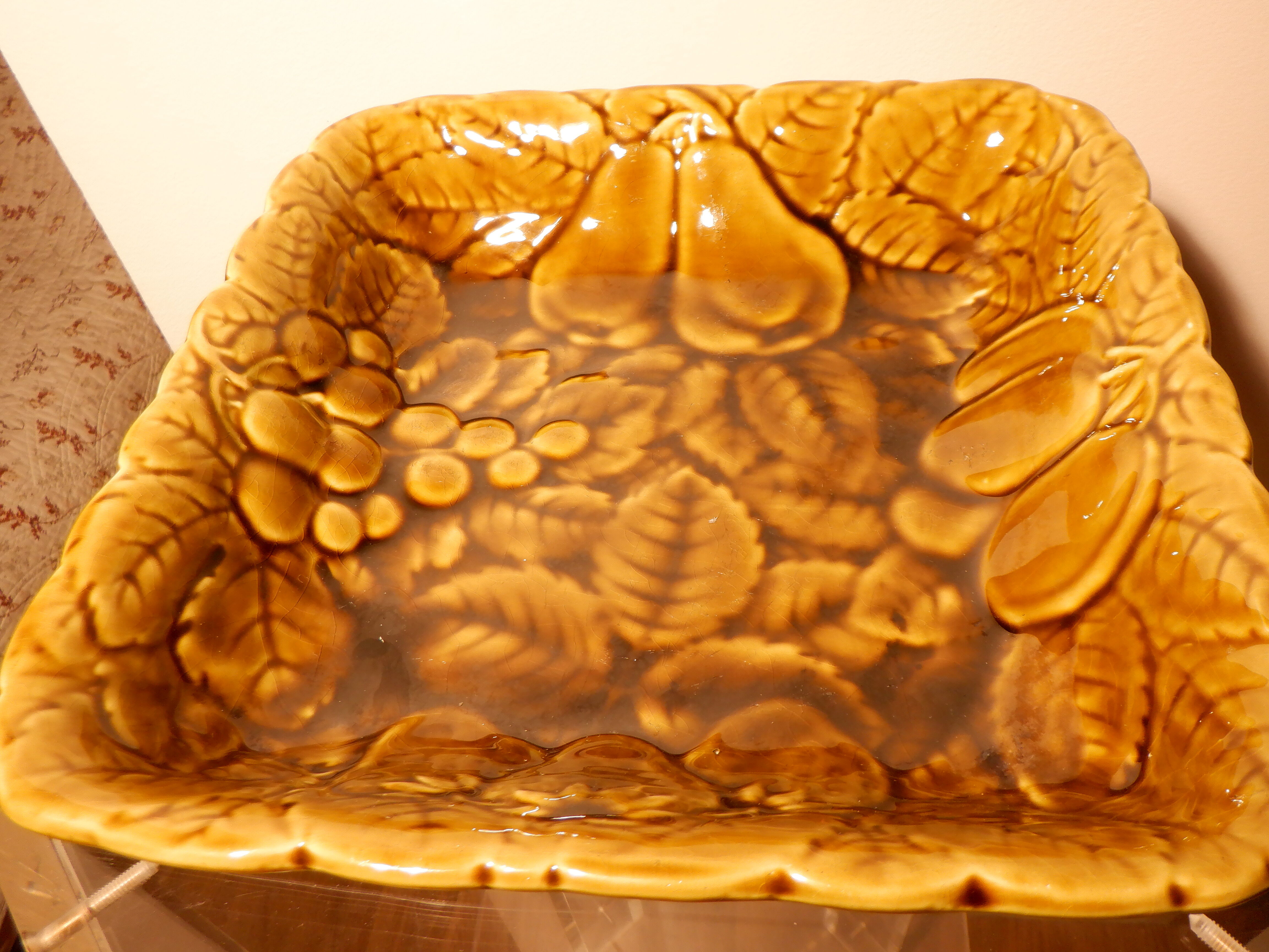 Square dish Sarreguemines