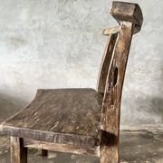 Large old teak chair or armchair H84 L60