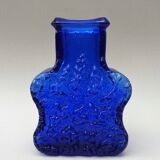 Vase bleu cobalt Skurf par Lars Hellsten