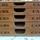 Old wooden furniture Papers Canson with 5 drawers