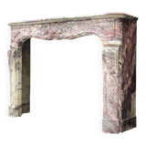 Regency Fireplace in Violet Breccia Marble, 18th Century