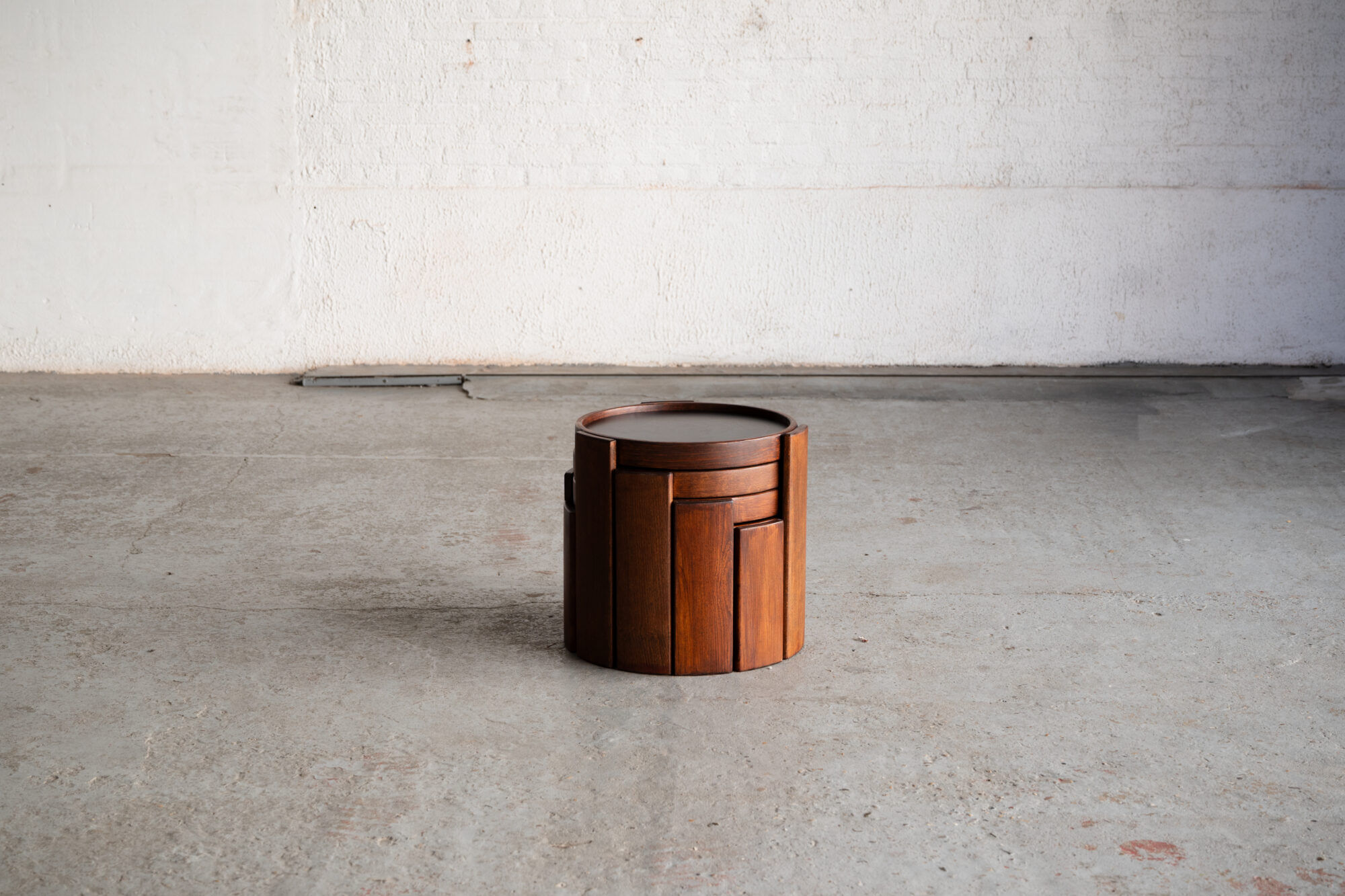 Set of 4 nesting tables by Gianfranco Frattini.