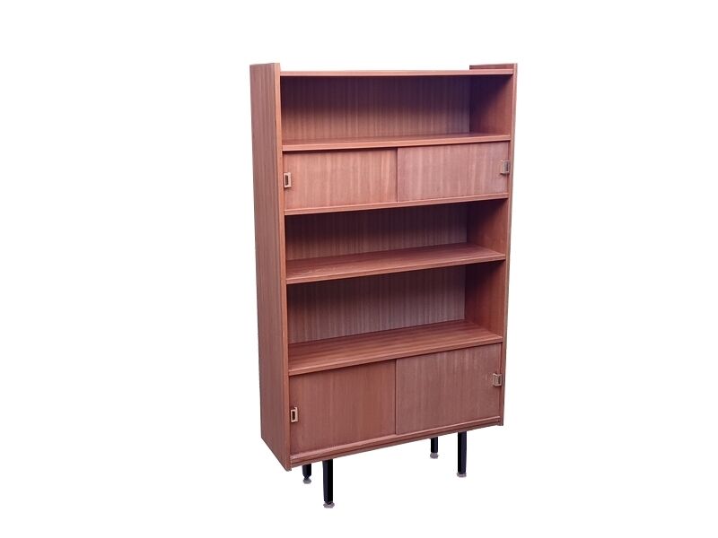 Vintage modernist bookshelf from the 1950s.