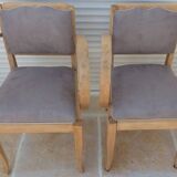 2 chic mustache bridge armchairs from the 50s, fully restored