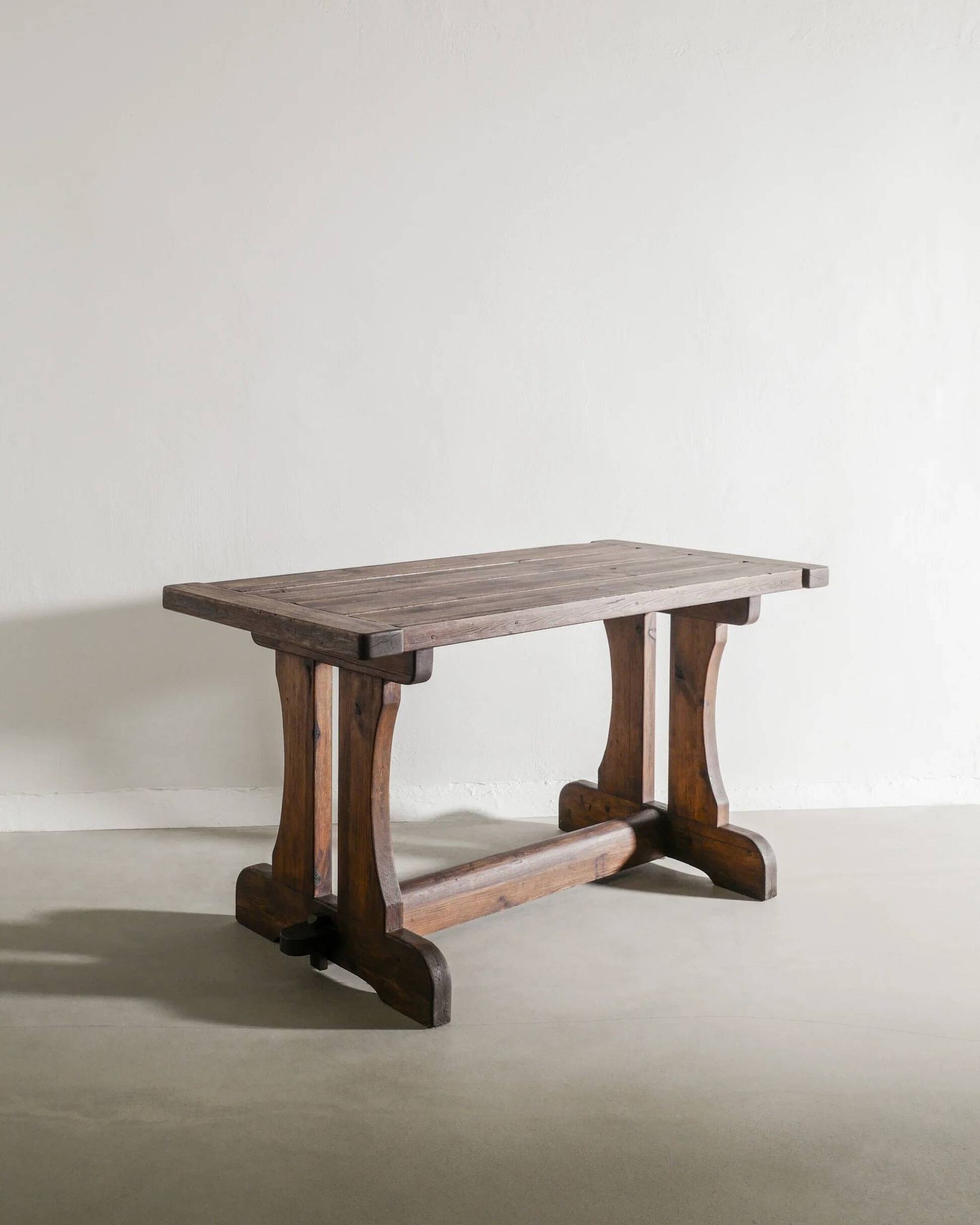 Swedish Wooden "Berga" Dark Pine Table by David Rosén, 1930s