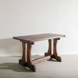 Swedish Wooden "Berga" Dark Pine Table by David Rosén, 1930s