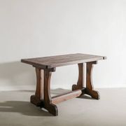 Swedish Wooden "Berga" Dark Pine Table by David Rosén, 1930s
