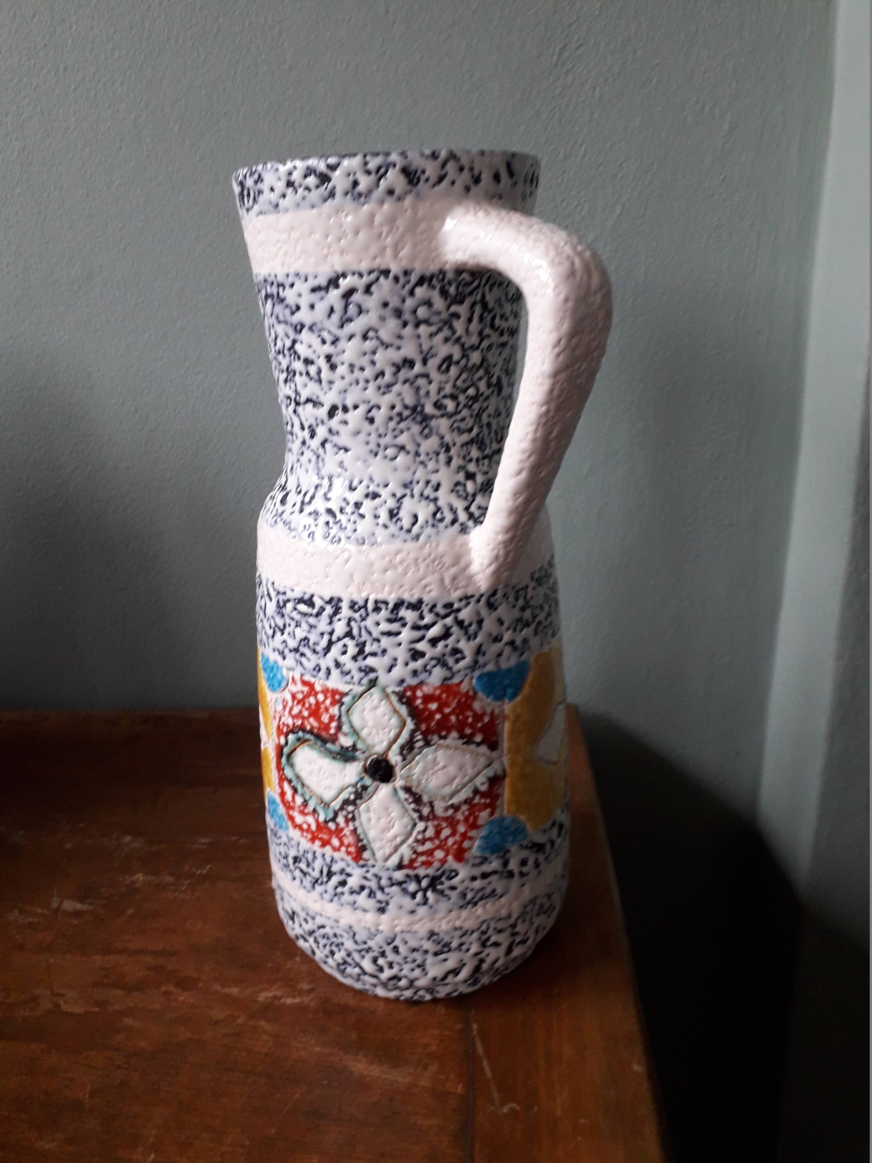 Vintage Germany vase with floral decoration
