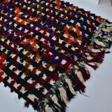 Ousha Tribal Vintage Pompom Rug sku 3081