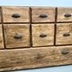 Large Pine Workshop Furniture with Drawers