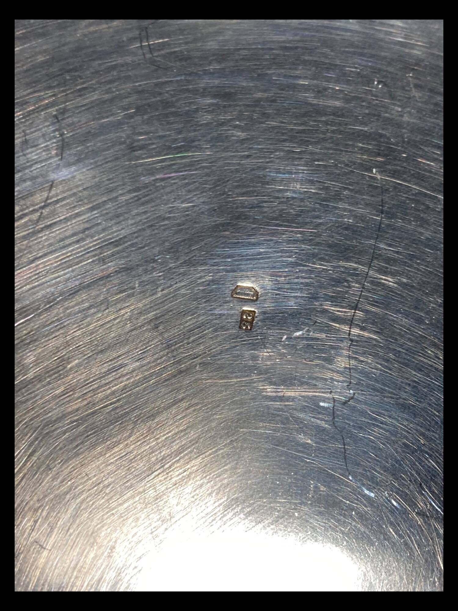 Silver metal champagne bucket