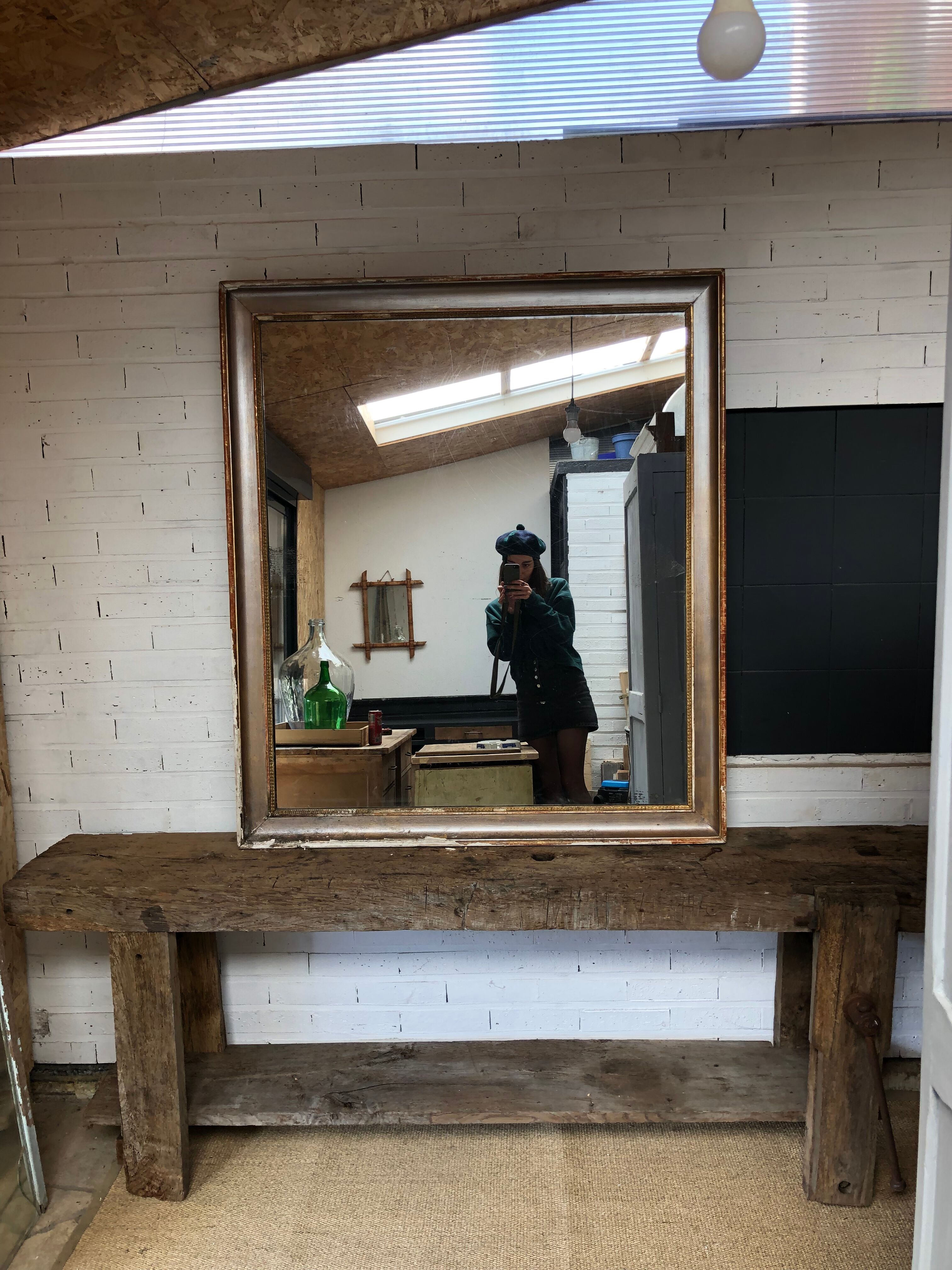 Oak carpenter's workbench