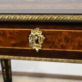 Small Living Room Table in Rosewood and Amboyna Burl, Louis XVI style, Napoleon III period – Mili