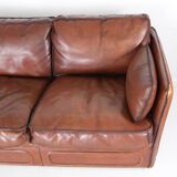 Roche Bobois 3-seater leather sofa