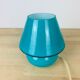 Blue glass mushroom lamp Domec
