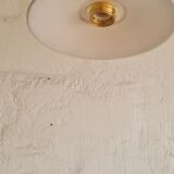 Black enamelled pendant lamp 1950