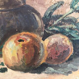 Still life with apples